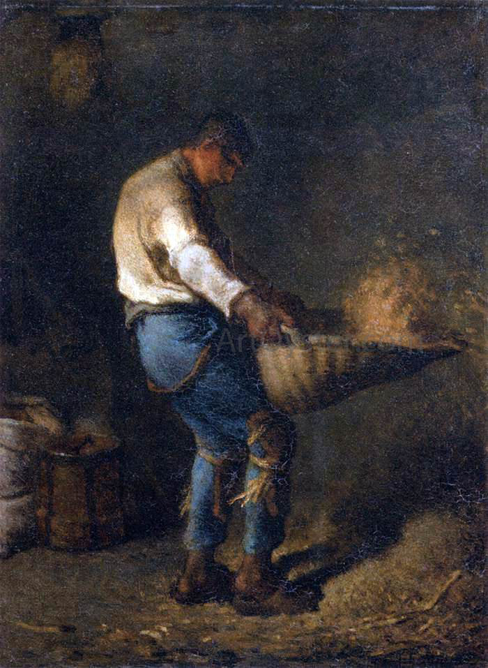 Jean-Francois Millet The Winnower - Canvas Print