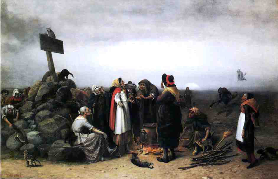 William Holbrook Beard The Witches Convention - Canvas Print