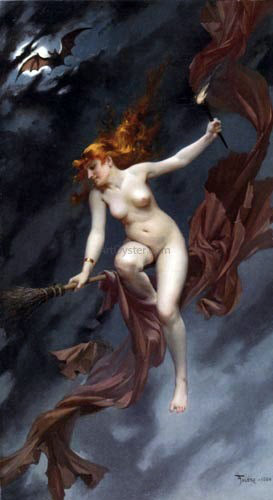 Luis Ricardo Falero The Witches Sabbath - Canvas Print