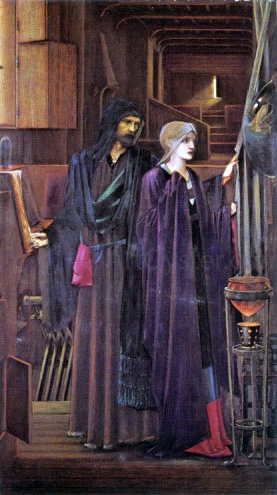 Sir Edward Burne-Jones The Wizard - Canvas Print