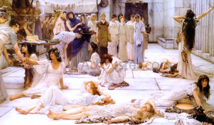 Sir Lawrence Alma-Tadema The Women of Amphissa - Canvas Print