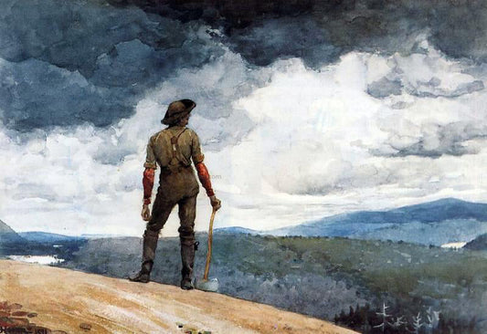 Winslow Homer The Woodcutter - Canvas Print