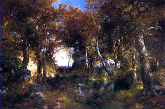 Thomas Moran The Woodland Pool - Canvas Print