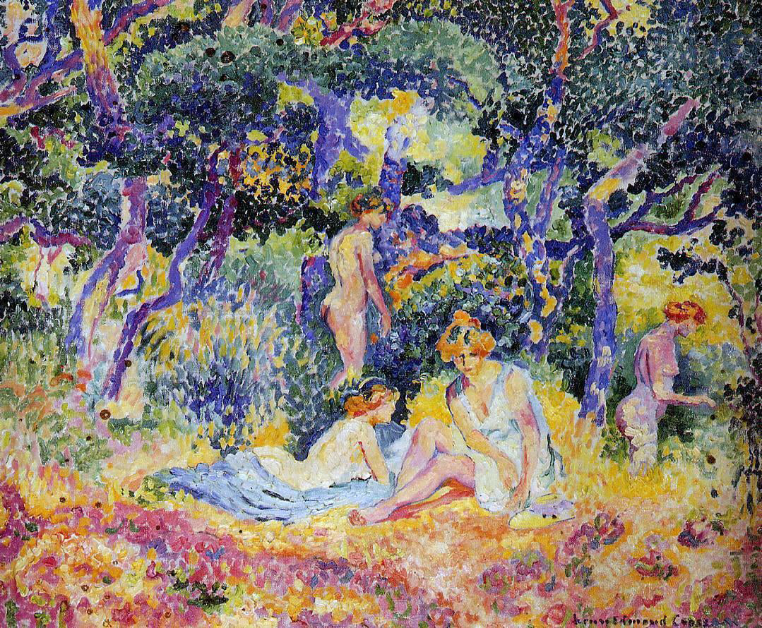 Henri Edmond Cross The Woods - Canvas Print