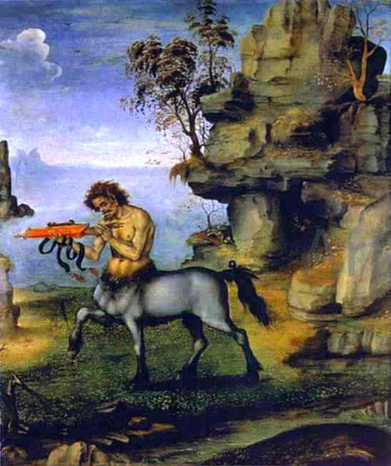 Filippino Lippi The Wounded Centaur - Canvas Print