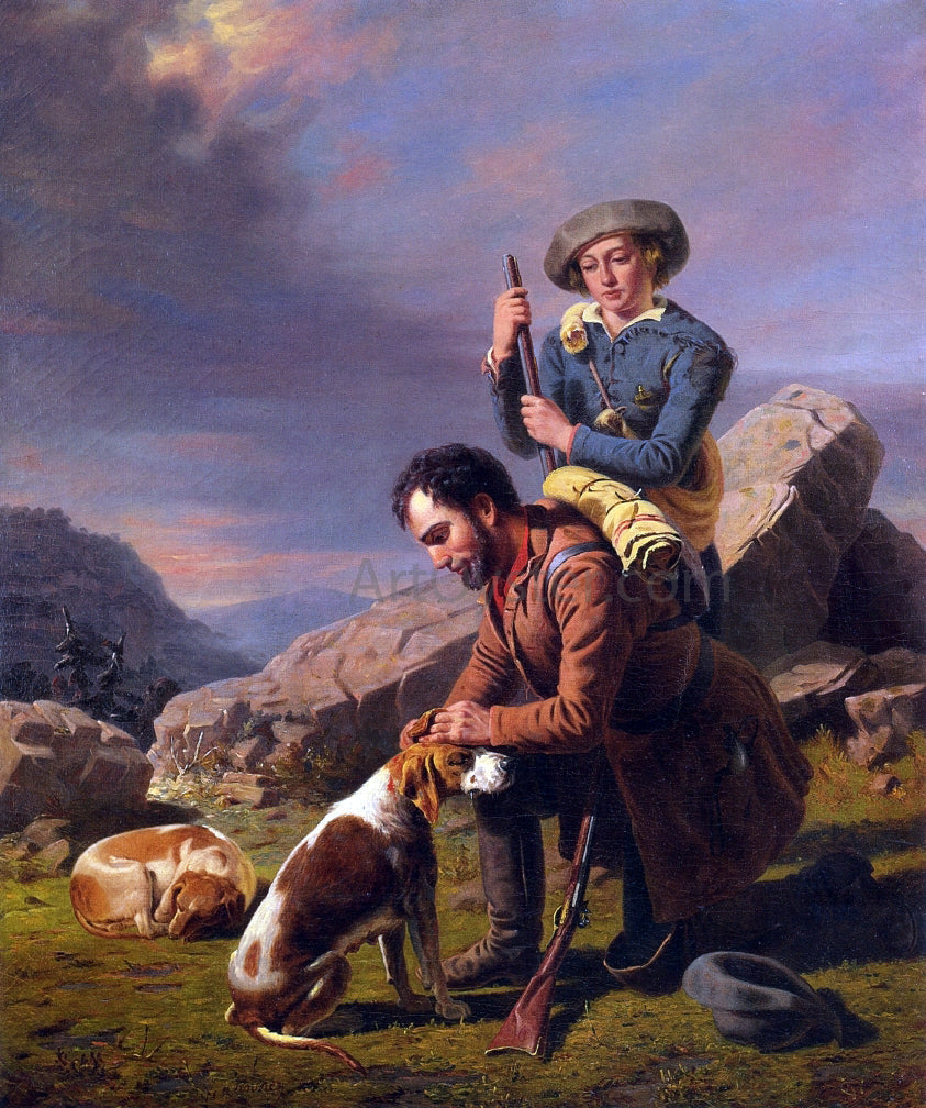 William Tylee Ranney The Wounded Hound - Canvas Print