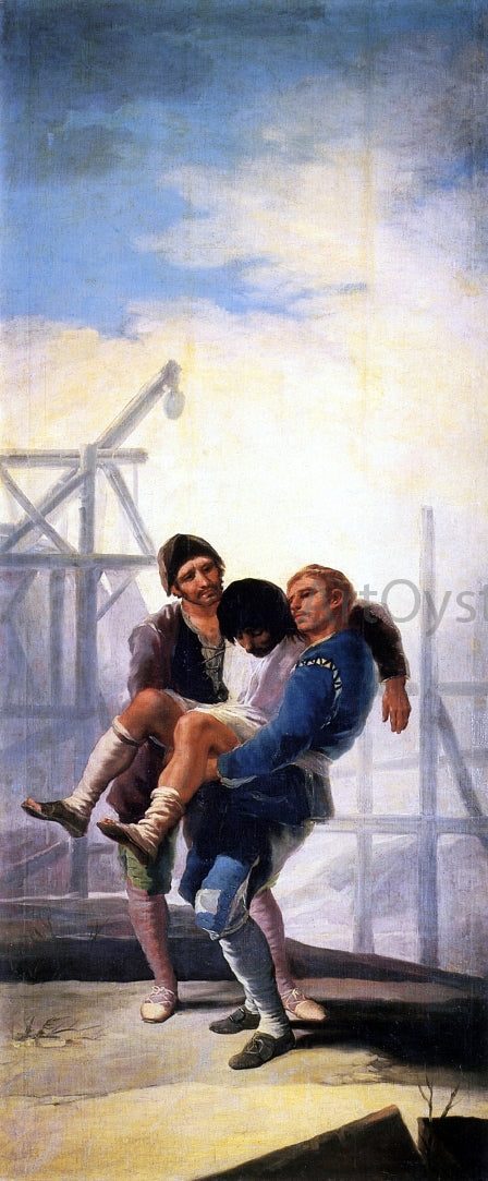 Francisco Jose de Goya Y Lucientes The Wounded Mason - Canvas Print