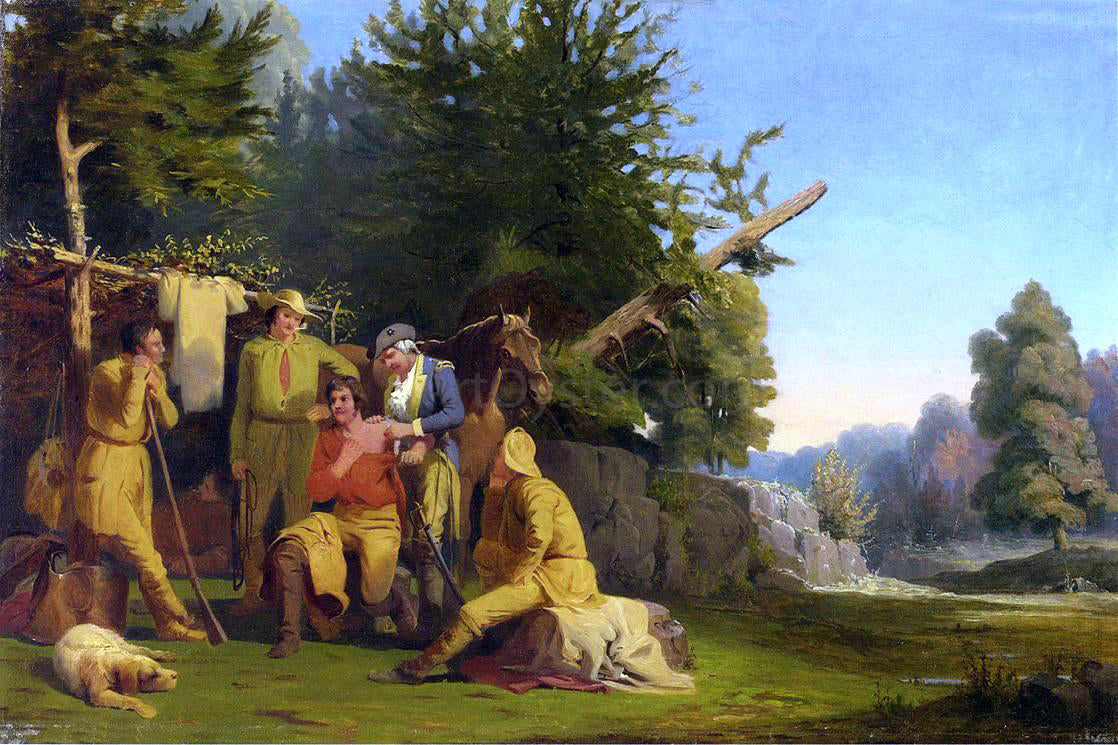 William Tylee Ranney The Wounded Scout - Canvas Print