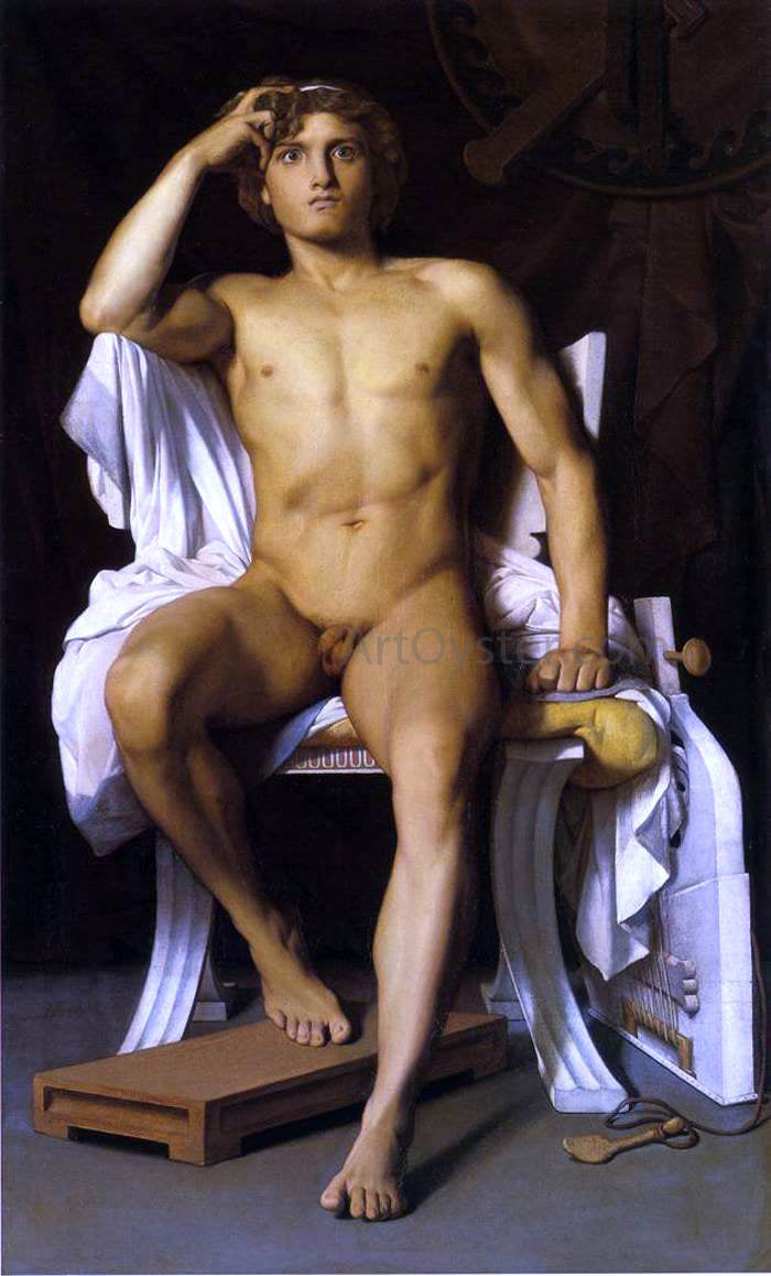 Francois-Leon Benouville The Wrath of Achilles - Canvas Print