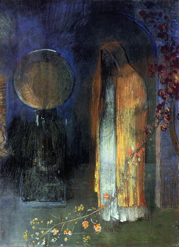 Odilon Redon The Yellow Cape - Canvas Print