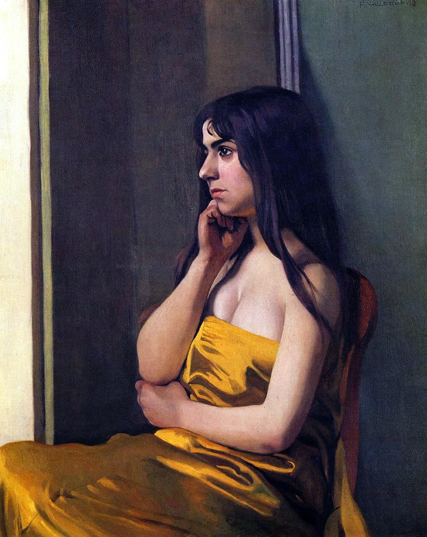 Felix Vallotton The Yellow Sheet - Canvas Print
