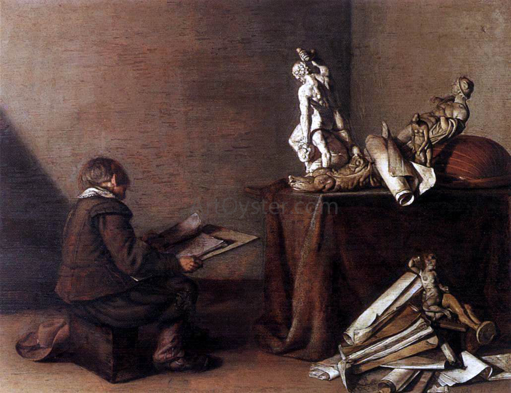 Pieter Codde The Young Draughtsman - Canvas Print