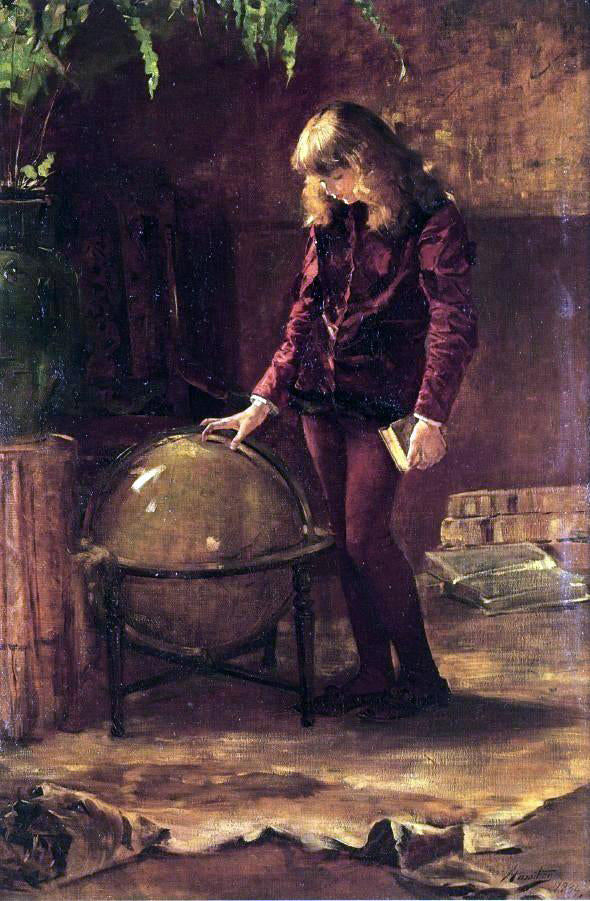 John McClure Hamilton The Young Navigator - Canvas Print