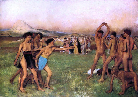Edgar Degas The Young Spartans - Canvas Print