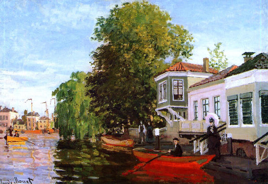 Claude Oscar Monet The Zaan at Zaandam - Canvas Print
