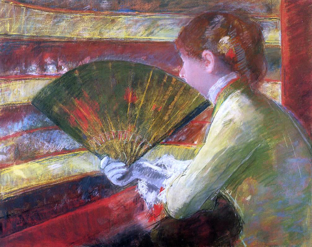 Mary Cassatt A Theater - Canvas Print
