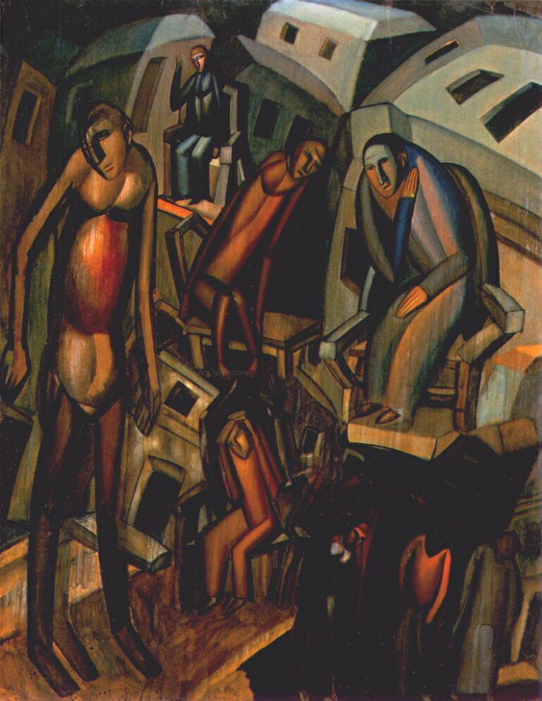 Pavel Filonov Those Who Have Nothing to Lose - Canvas Print