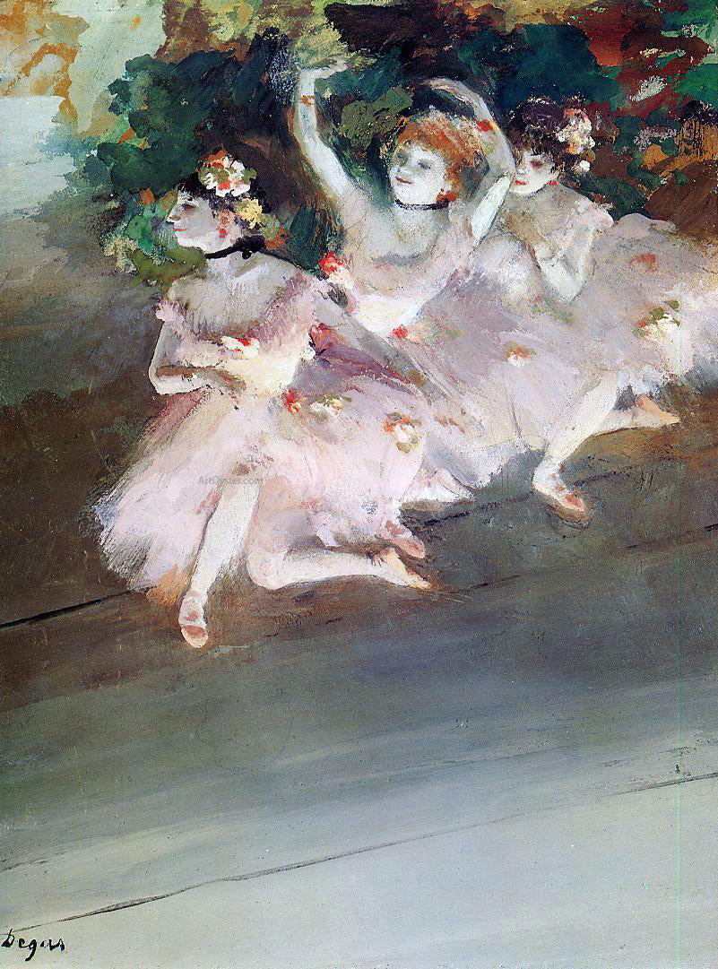 Edgar Degas Three Ballet Dancers - Canvas Print
