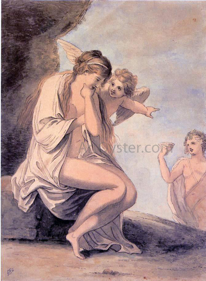 Thomas Sully Three Classical Figures - Canvas Print