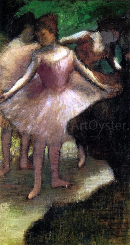 Edgar Degas Three Dancers in Pink - Canvas Print