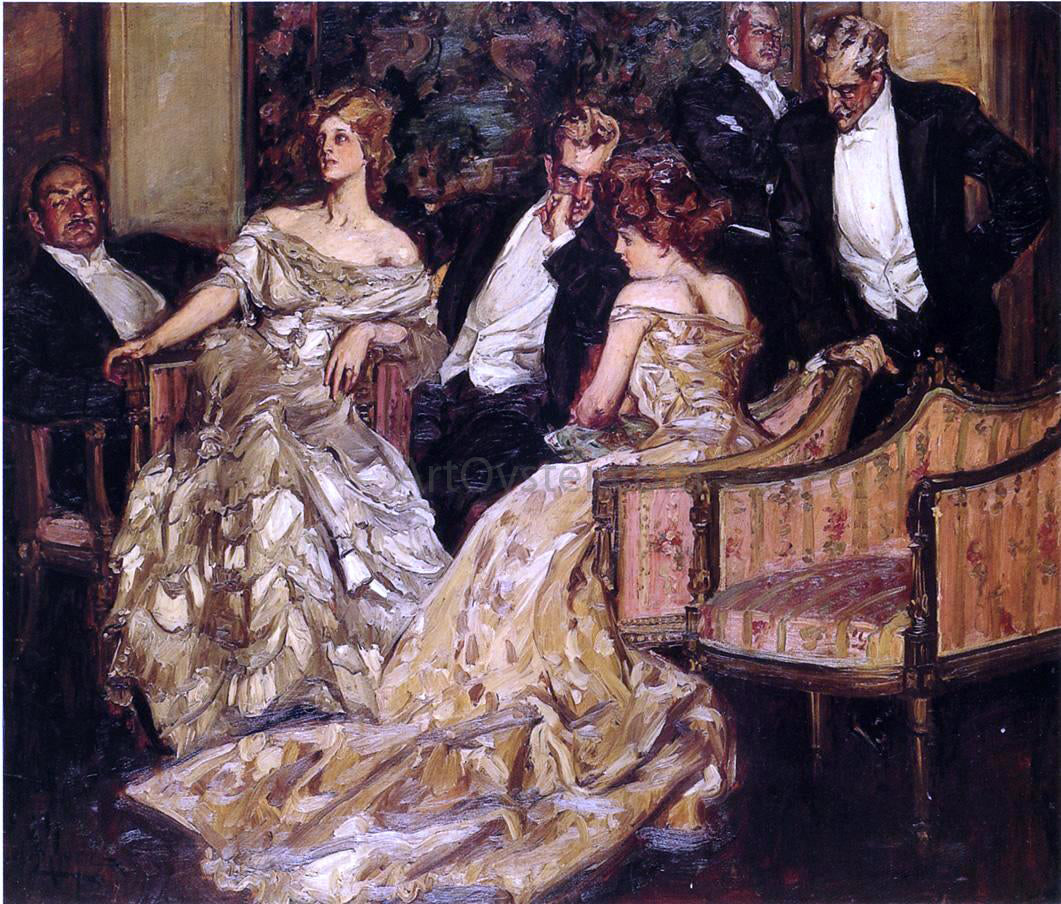 Albert B Wenzell Three is a Crowd - Canvas Print