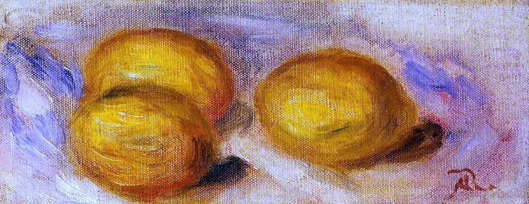 Pierre Auguste Renoir Three Lemons - Canvas Print