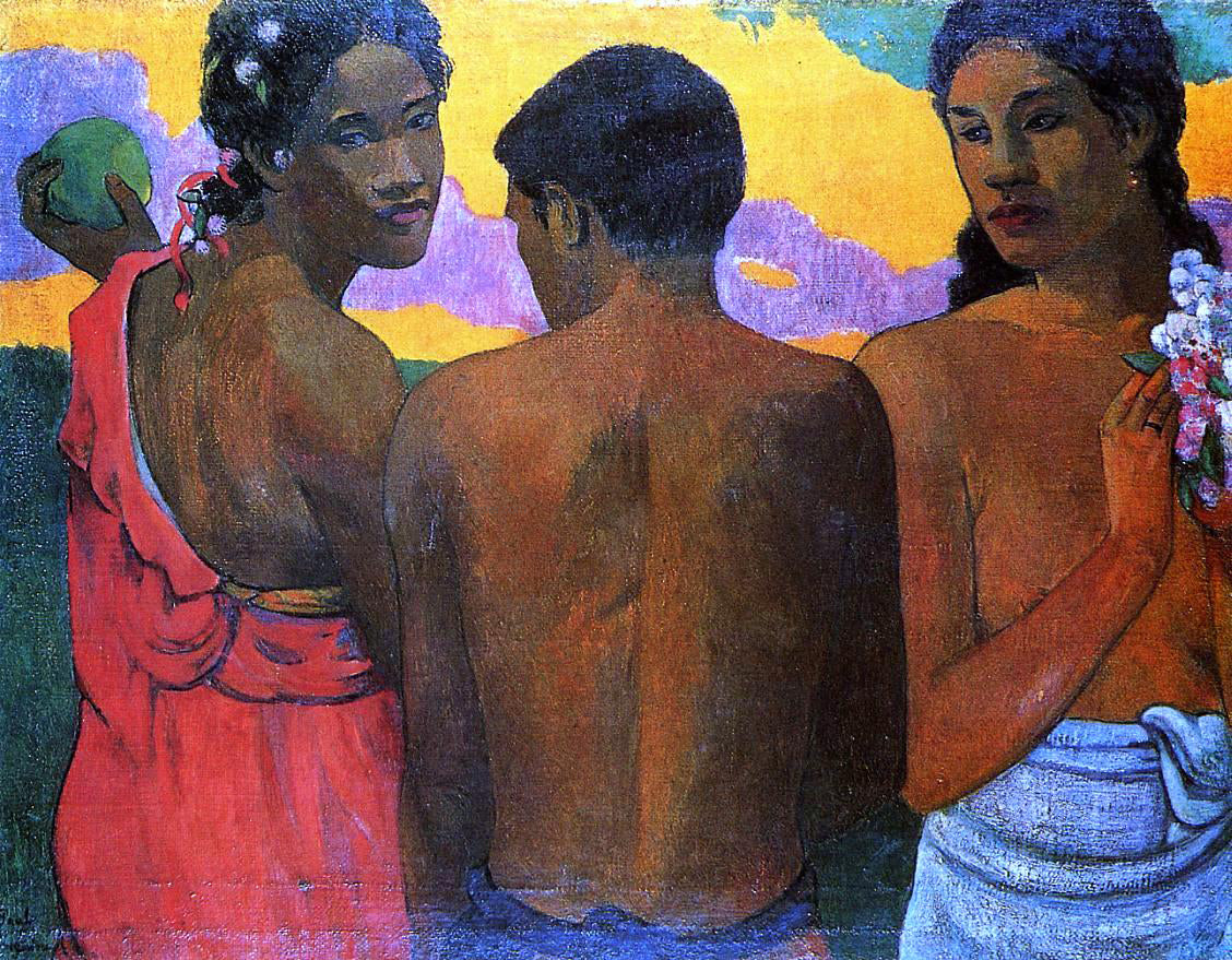 Paul Gauguin Three Tahitians - Canvas Print