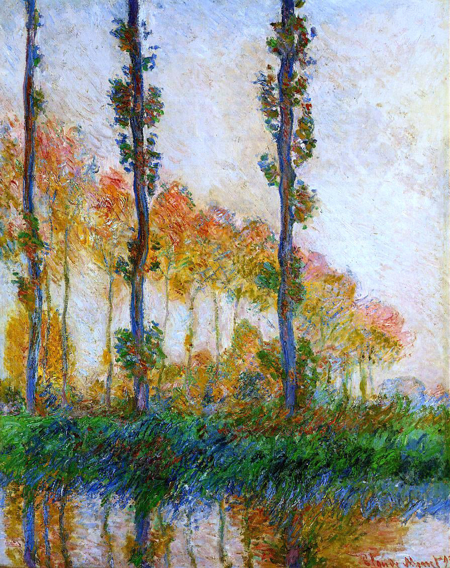 Claude Oscar Monet Three Trees in Autumn - Canvas Print