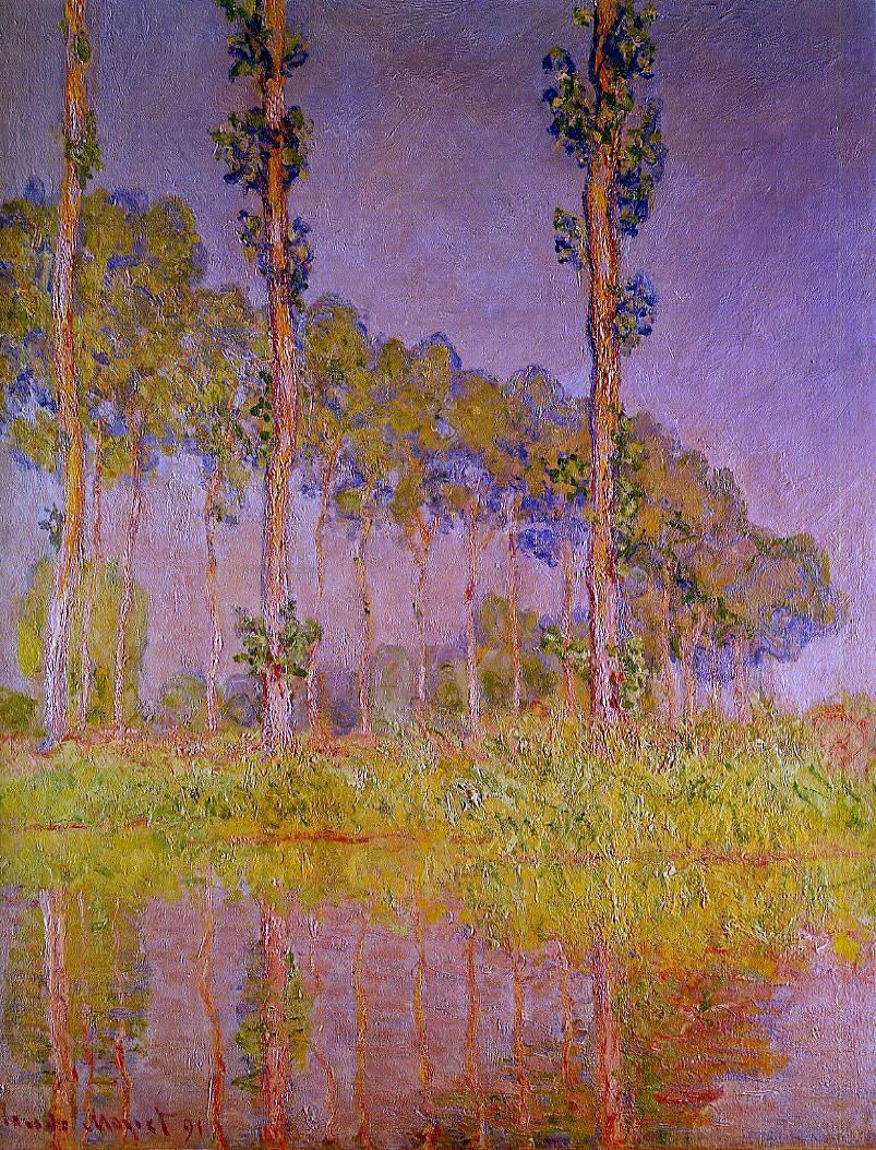 Claude Oscar Monet Three Trees in Spring - Canvas Print