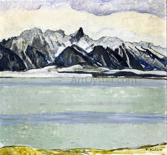 Ferdinand Hodler Thumersee with Stockhornkette in Winter - Canvas Print