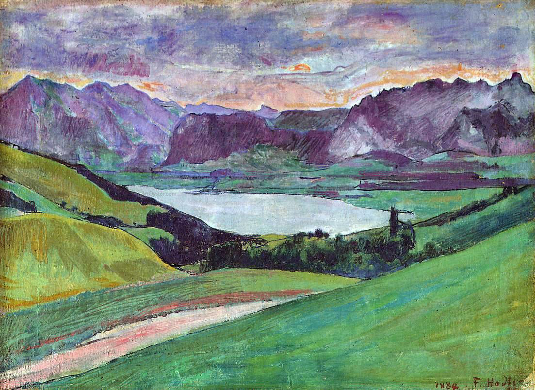 Ferdinand Hodler Thunersee - Canvas Print