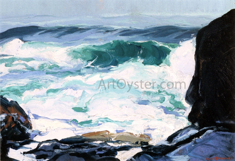 George Wesley Bellows Tide Ledge - Canvas Print