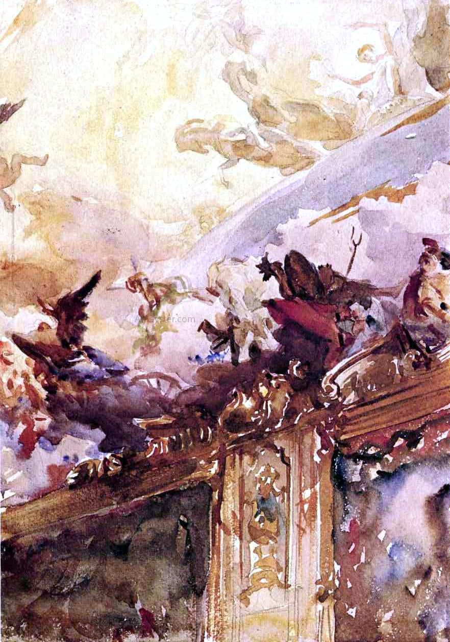 John Singer Sargent Tiepolo Ceiling, Milan - Canvas Print