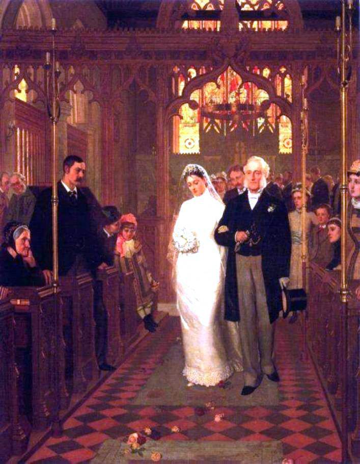 Edmund Blair Leighton Till Death Us Do Part' - Canvas Print