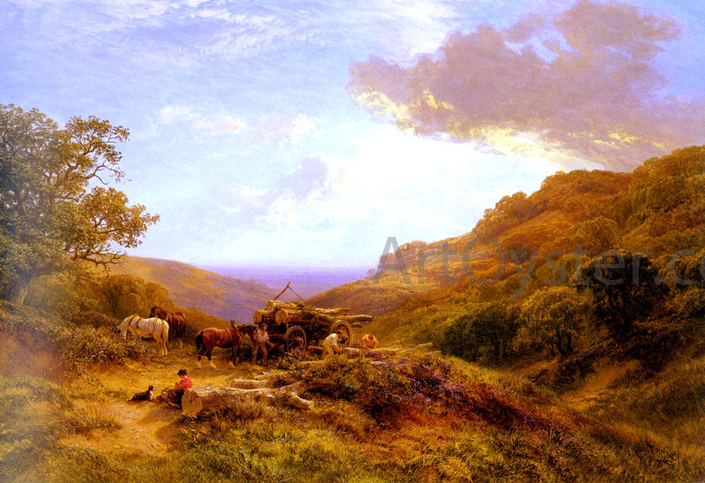 Senior George Cole Timber Wagon - Canvas Print