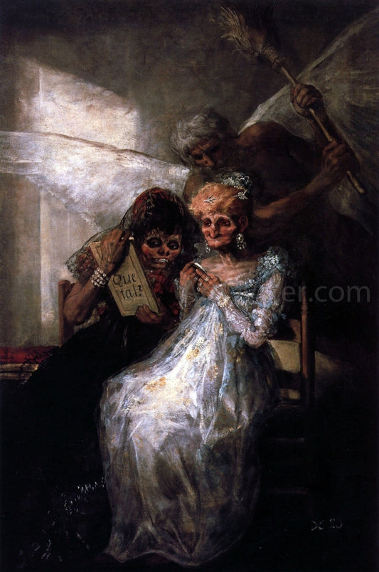 Francisco Jose de Goya Y Lucientes Time and the Old Women - Canvas Print