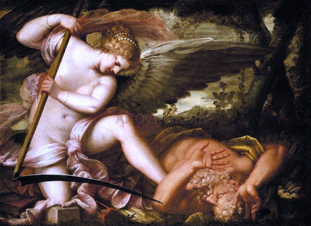 Pietro Liberi Time Being Overcome by Truth - Canvas Print