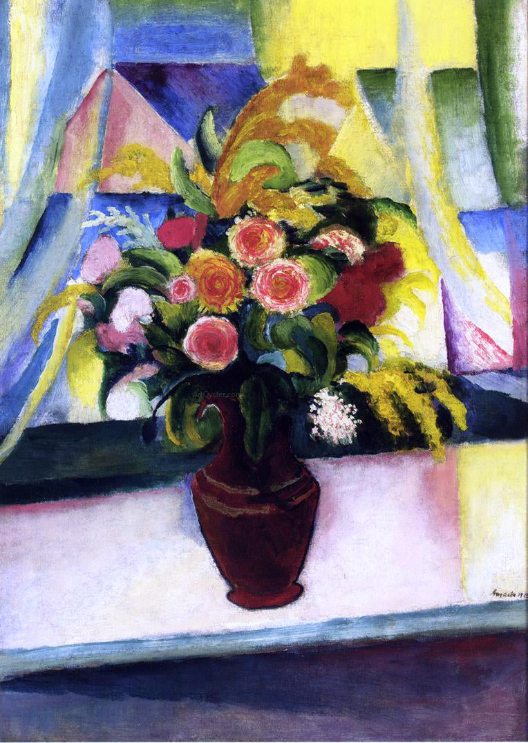 August Macke Title Unknown - Canvas Print