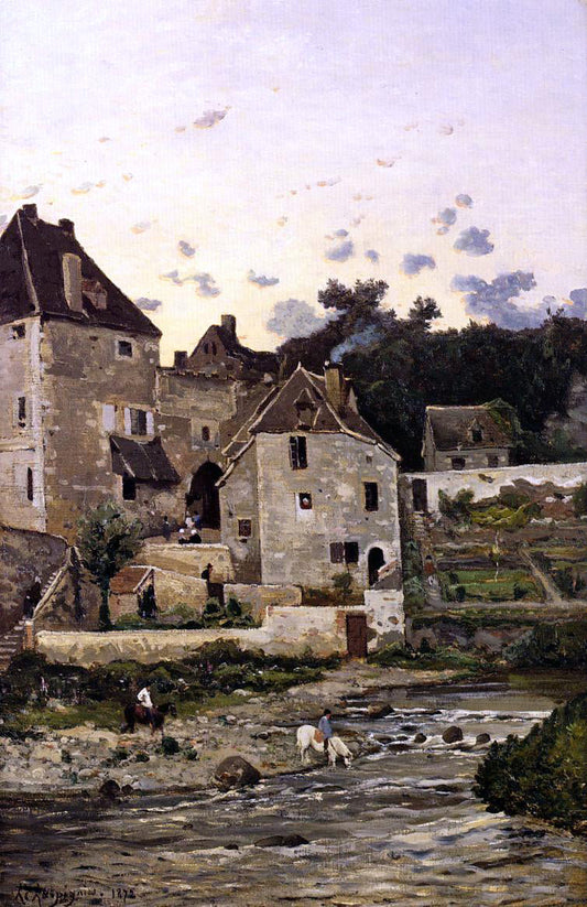Henri Harpignies Title Unknown - Canvas Print