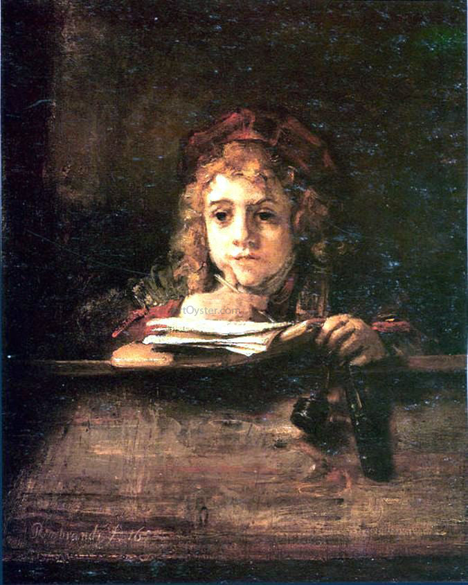 Rembrandt Van Rijn Titus - Canvas Print