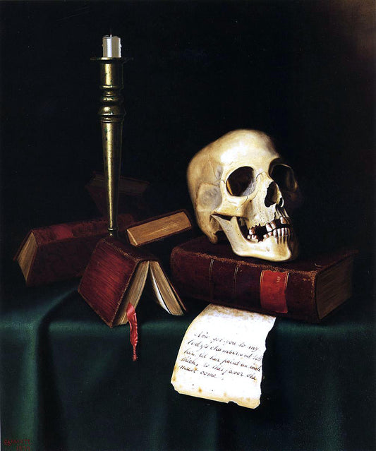 William Michael Harnett To this Favor - A Thought from Shakespeare - Canvas Print