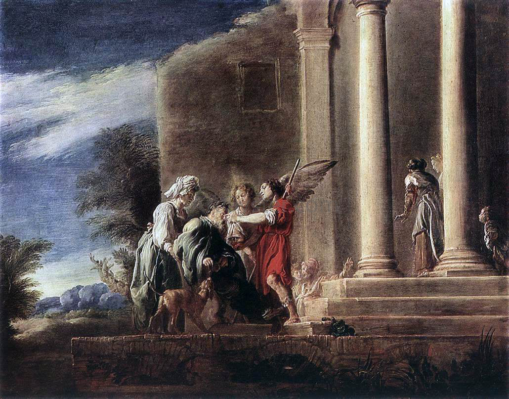 Domenico Feti Tobias Healing his Father - Canvas Print