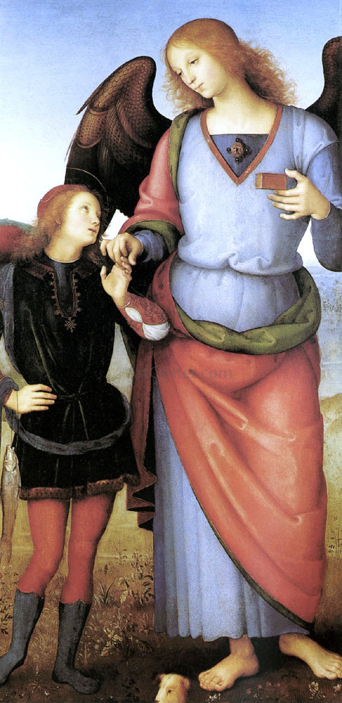 Pietro Perugino Tobias with the Archangel Raphael - Canvas Print