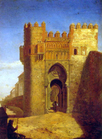 Cecilio Pizarro Toledo: Puerta del Sol - Canvas Print