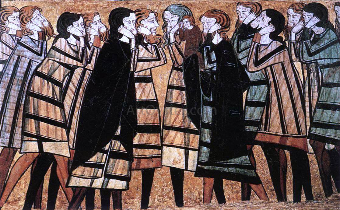 Unknown Catalan Painters Tomb of Don Sancho Saiz de Carillo (detail) - Canvas Print