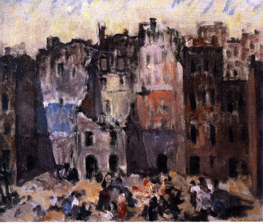 Robert Spencer Torn Out Buildings - Canvas Print