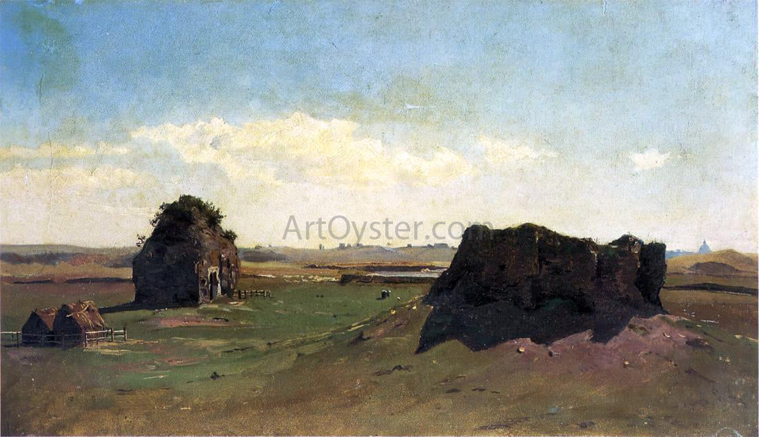 William Stanley Haseltine Torre degli Schiavi, Campagna Romana - Canvas Print
