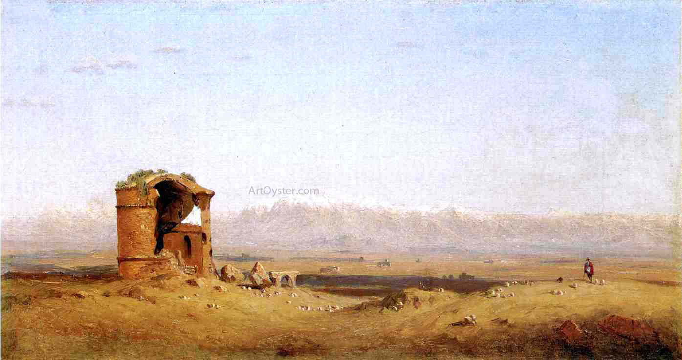 Sanford Robinson Gifford Torre dei Schiavi - Roman Campagna - Canvas Print