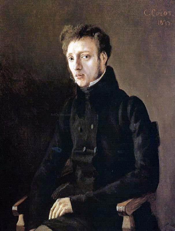Jean-Baptiste-Camille Corot Toussaint Lemaistre, Architect - Canvas Print