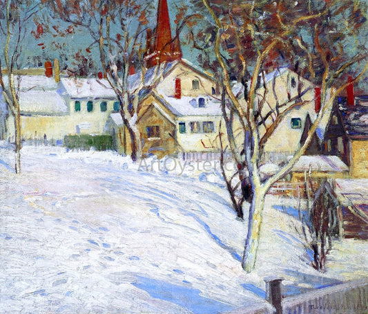 Theodore Wendel Town Hill, Ipswich - Canvas Print